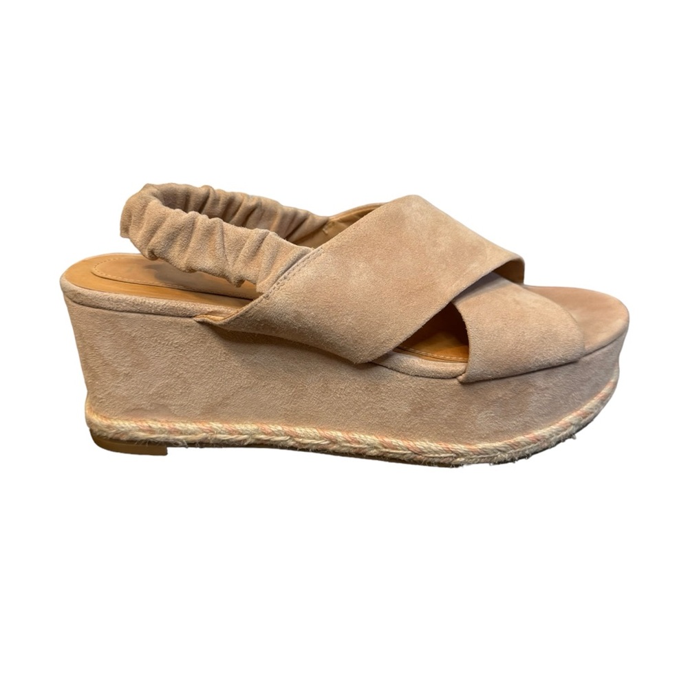 Joie Garden Platform Espadrille Wedge Sandal- Blush, Size 8.5